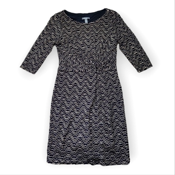 Muse Geometric Midi 3/4 Sleeves Dress - Picture 1 of 7